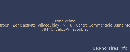 Ixina Vélizy