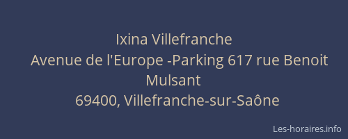 Ixina Villefranche