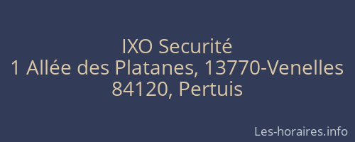 IXO Securité