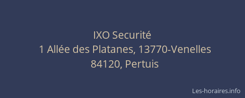 IXO Securité