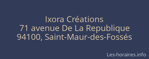 Ixora Créations