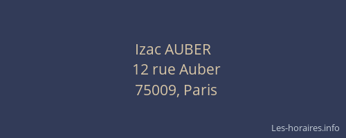 Izac AUBER
