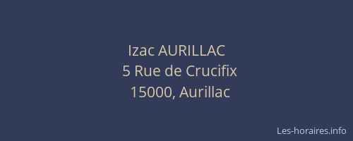 Izac AURILLAC