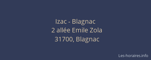 Izac - Blagnac