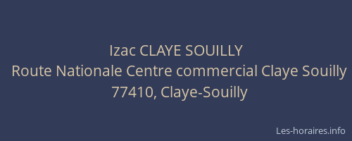Izac CLAYE SOUILLY