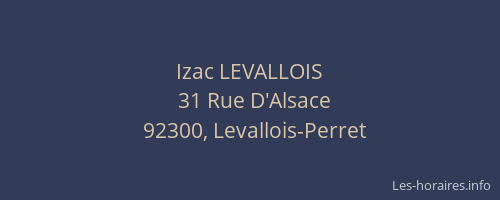 Izac LEVALLOIS