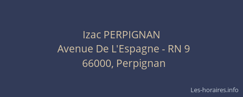 Izac PERPIGNAN