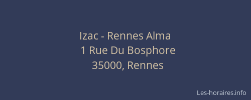 Izac - Rennes Alma