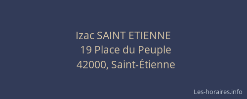 Izac SAINT ETIENNE