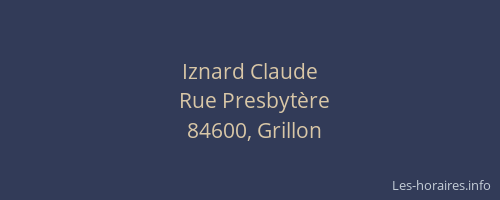 Iznard Claude