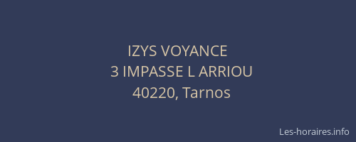 IZYS VOYANCE