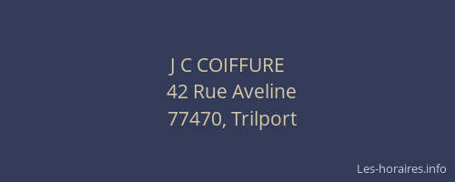J C COIFFURE