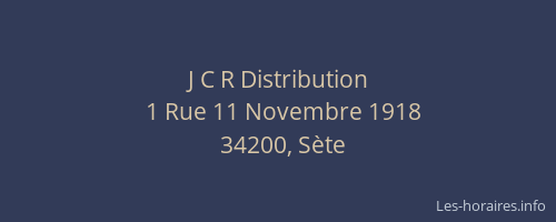 J C R Distribution