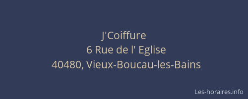 J'Coiffure