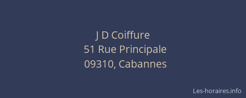 J D Coiffure