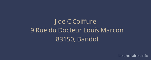J de C Coiffure