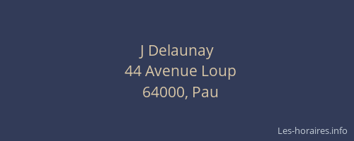 J Delaunay