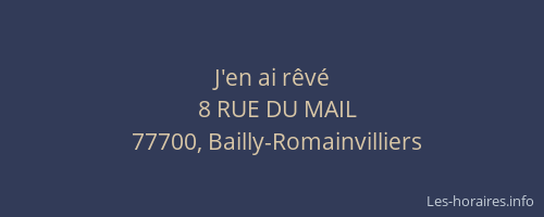 J'en ai rêvé