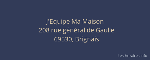 J'Equipe Ma Maison