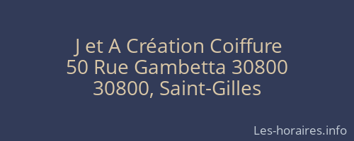 J et A Création Coiffure