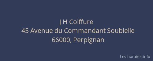 J H Coiffure