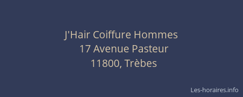 J'Hair Coiffure Hommes