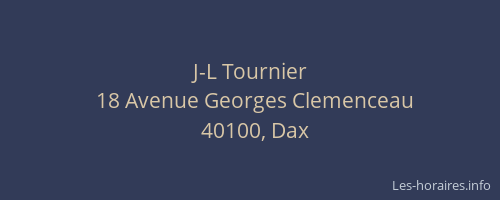 J-L Tournier