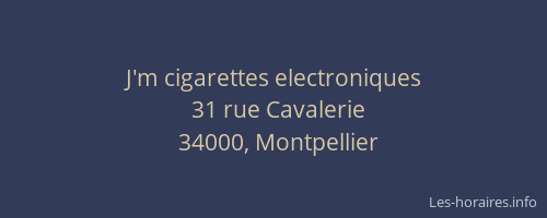 J'm cigarettes electroniques