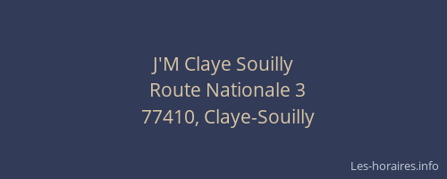 J'M Claye Souilly