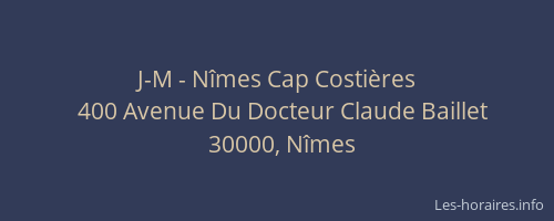 J-M - Nîmes Cap Costières