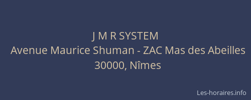 J M R SYSTEM