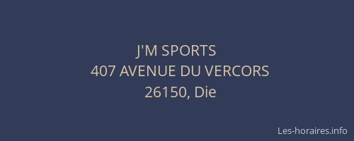 J'M SPORTS