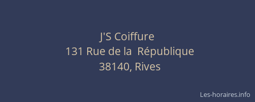 J'S Coiffure