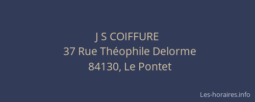 J S COIFFURE