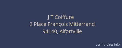 J T Coiffure