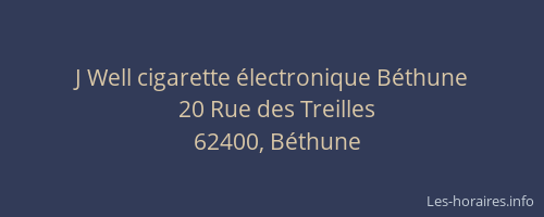 J Well cigarette électronique Béthune