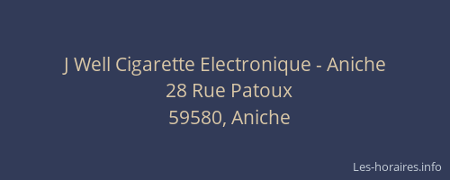 J Well Cigarette Electronique - Aniche