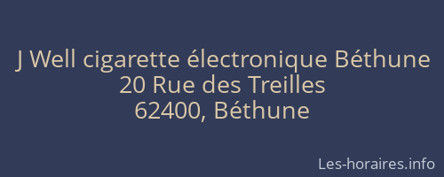 J Well cigarette électronique Béthune