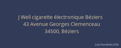 J Well cigarette électronique Béziers