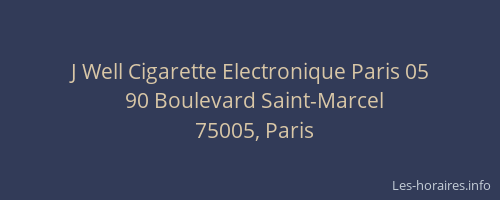 J Well Cigarette Electronique Paris 05