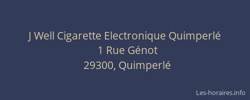 J Well Cigarette Electronique Quimperlé