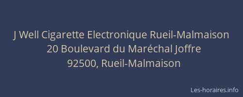 J Well Cigarette Electronique Rueil-Malmaison