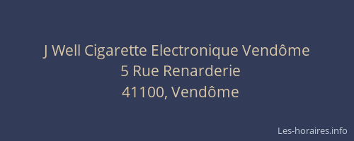 J Well Cigarette Electronique Vendôme