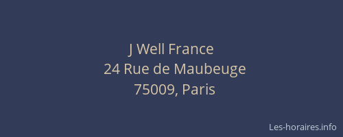 J Well France