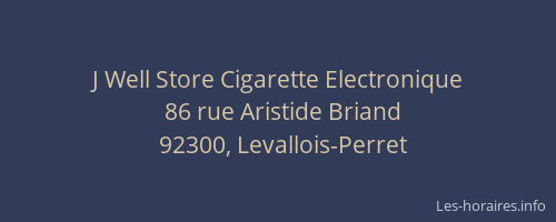 J Well Store Cigarette Electronique