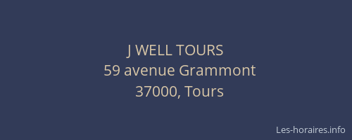 J WELL TOURS