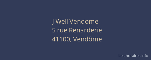 J Well Vendome