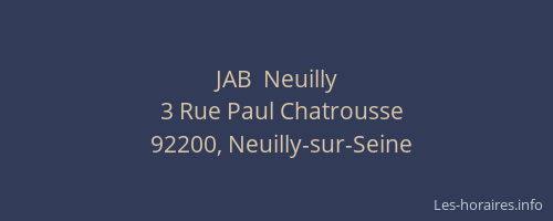 JAB  Neuilly