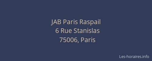 JAB Paris Raspail
