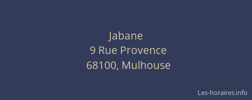 Jabane